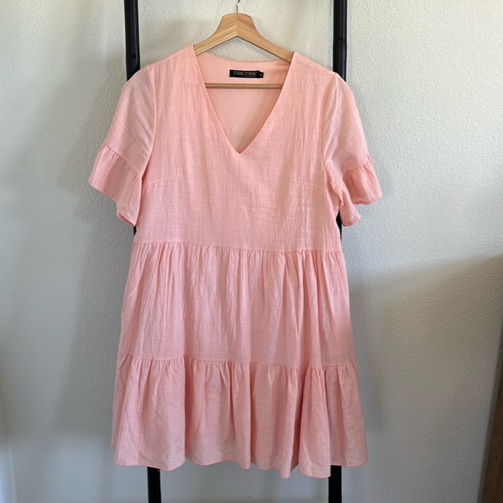 Pink babydoll dress